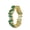 Green1, variant on Gold Electroplated Zircon Ring With Man Made Diamond Crystal Copper Adjustable Korean Style Geometric LookGlow