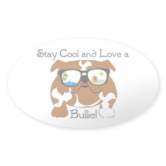 CafePress - Beach Bullie Sticker - Sticker (Oval)