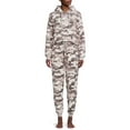 thumbnail image 2 of The Cozy Corner Women's Hooded Faux Sherpa Top & Bottom Pajama Set, 2-Piece, 2 of 6
