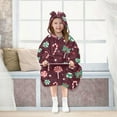 thumbnail image 7 of joogoo Blanket Hoodie Christmas Candy Canes for Oversize Sweatshirt Boys Girls 3-14 YR L, 7 of 7