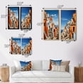 thumbnail image 4 of Designart "Tones Fontanas Italy Terracotta wall art X" Italy Framed Wall Art Set Of 2 - Peach Landscapes Framed Wall Art Set Of 2, 4 of 7