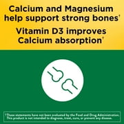 Nature Made Calcium Magnesium Zinc with Vitamin D3 Tablets, Dietary Supplement, 300 Count