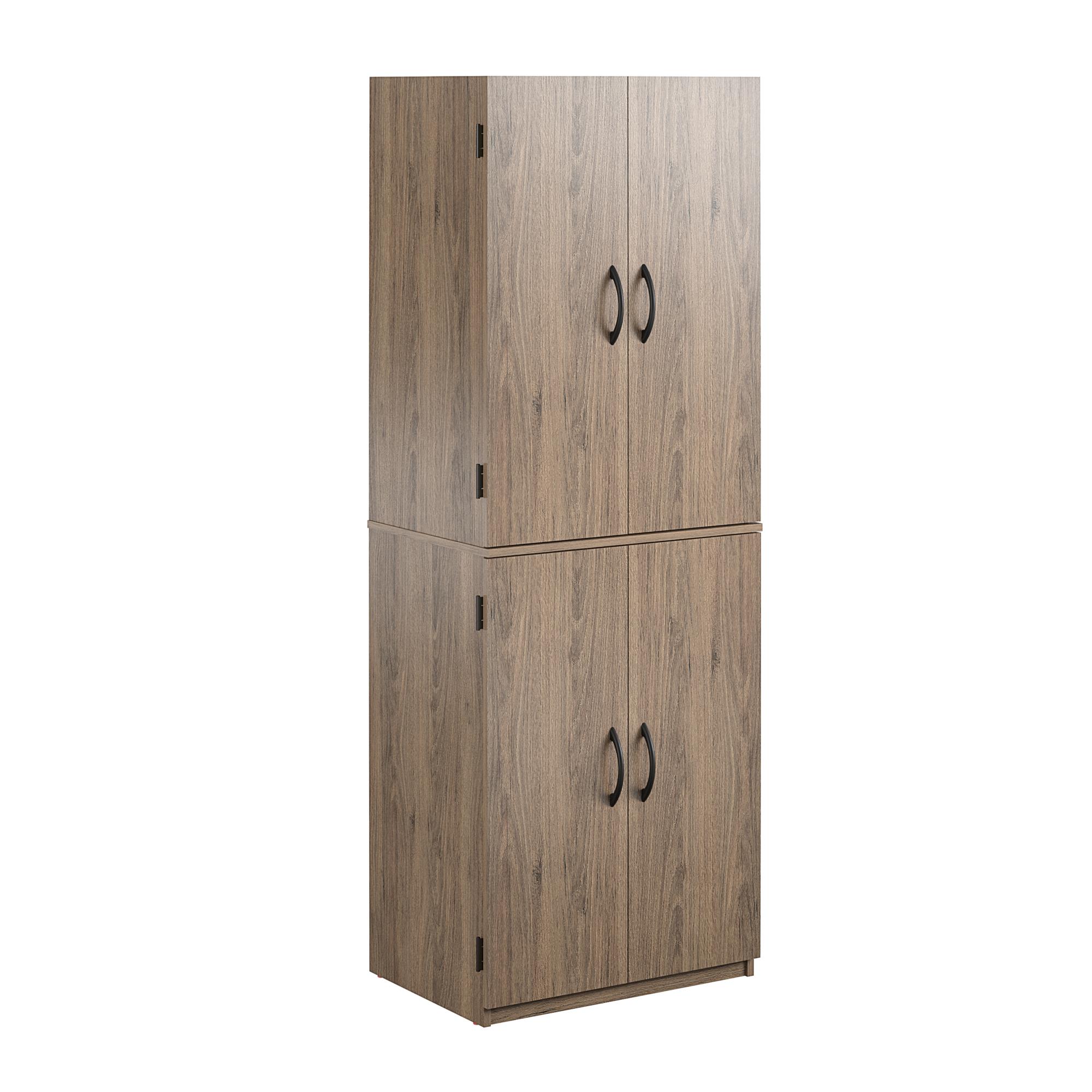Mainstays 4-Door 5' Storage Cabinet, Rustic Oak - image 4 of 15