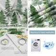 thumbnail image 4 of Green Christmas Tree Blackout Curtains 54 Inches Long for Bedroom, Winter Watercolor Gold Snowflakes Thermal Insulated Room Darkening Black Out Window Curtain Panels Grommet Drapes for Living Room, 4 of 9