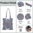 thumbnail image 5 of Vintage Ornamental Geometric Mandala Reusable Fabric Tote - Spacious Washable Grocery Bag, 5 of 6