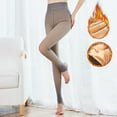 thumbnail image 1 of Dyfzdhu 320G -Lined Tights For Women Winter Thickened Stretch Thermal Stirrup Leggings Translucent Stretch Warm Pantyhose, 1 of 9