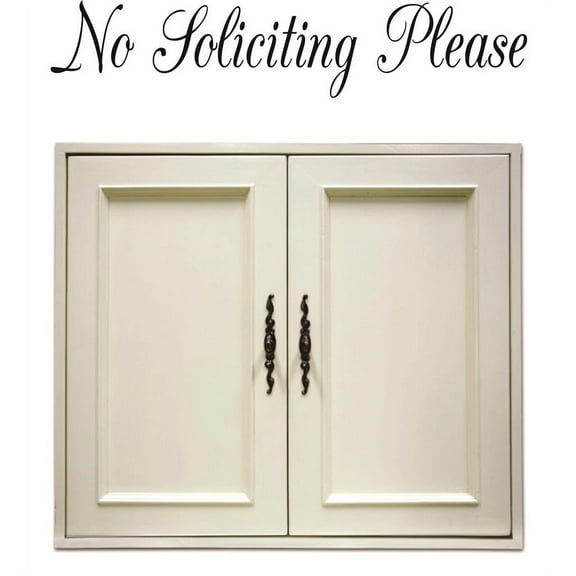 Custom Wall Decal Nothing soliciting please Sticker Vinyl Wall 8x32"