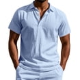 thumbnail image 2 of pstuiky Camisas de manga corta para hombre, Camiseta informal de manga corta para hombre, estilo deportivo, color liso, para fitness ropa de hombre xxxl, 2 of 9