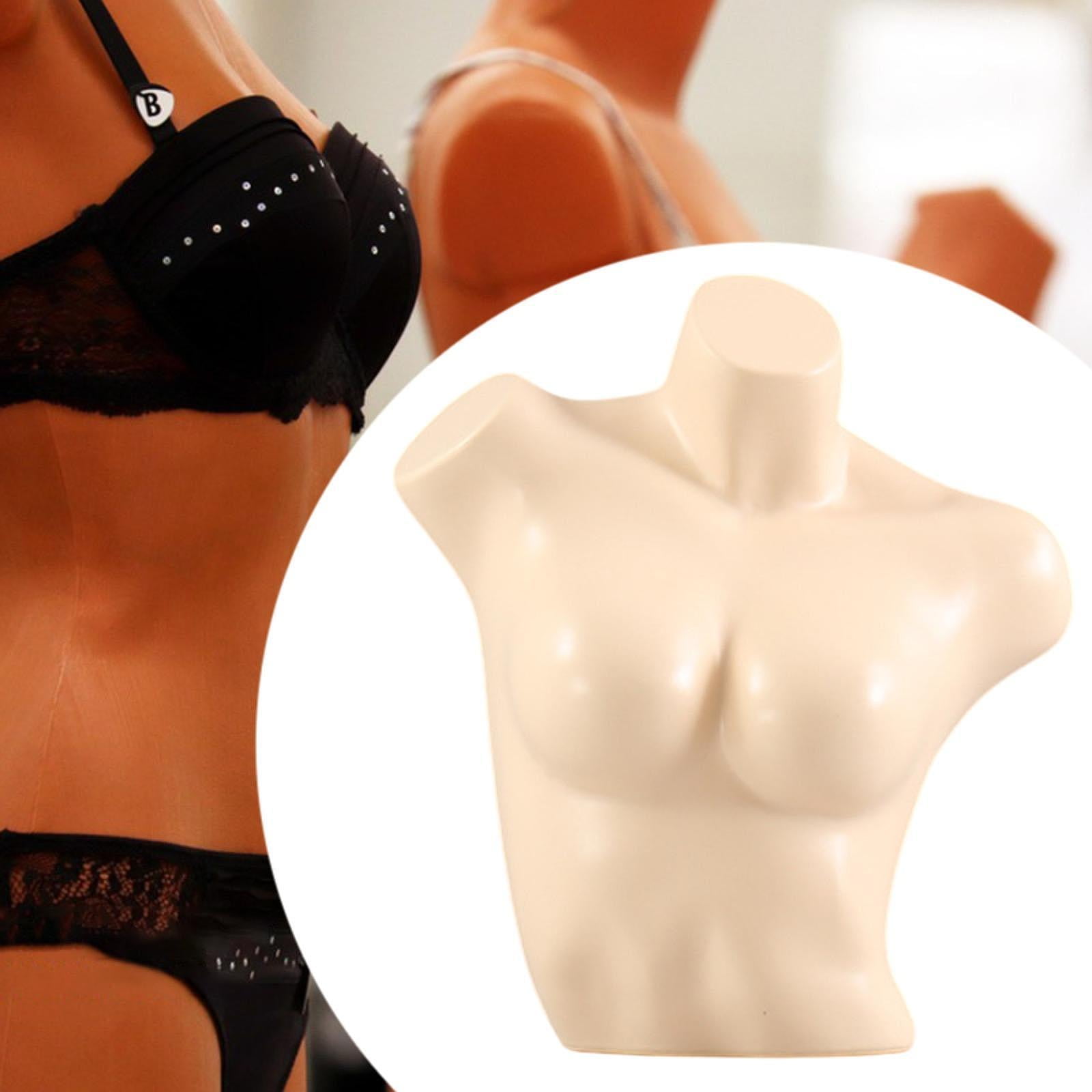 Milageto Female Mannequin Bra Mannequin for Craft Shows Clothing Store Lingerie Cloakroom