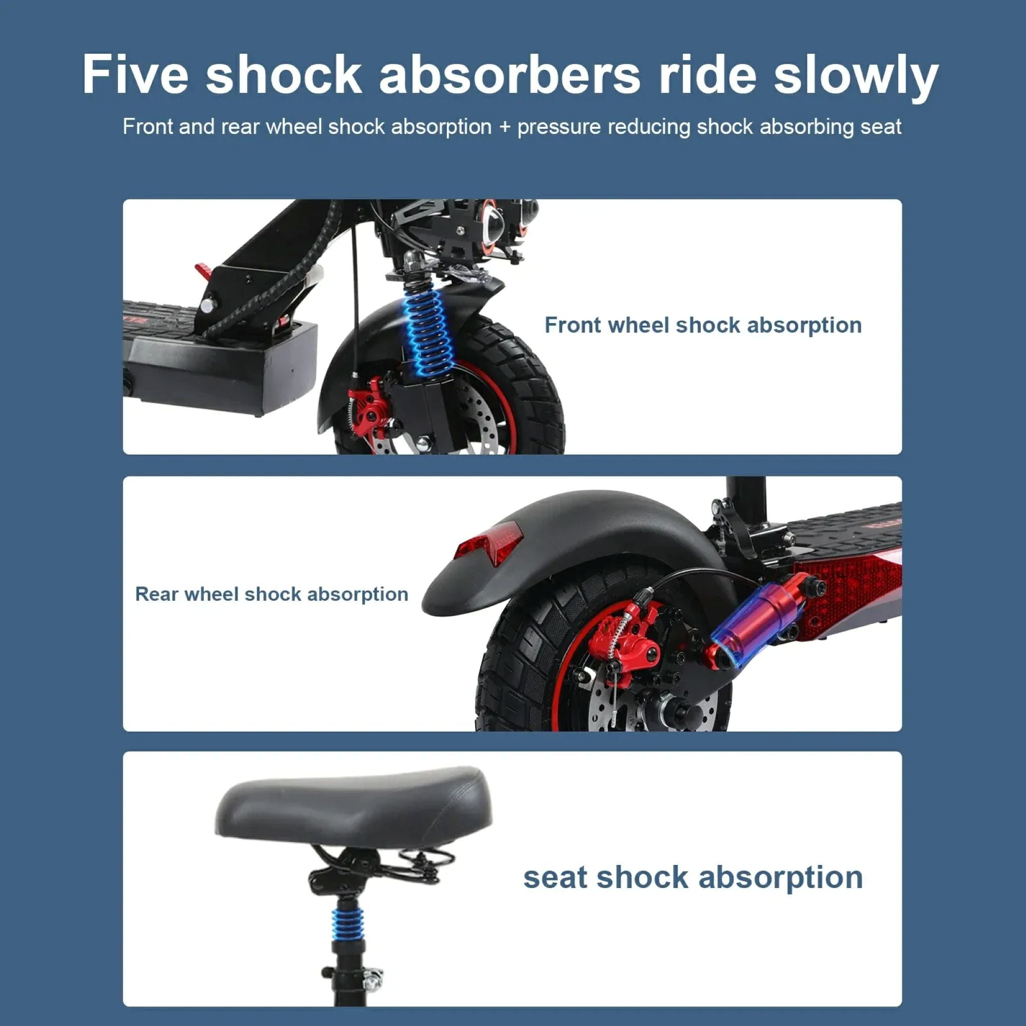 FREEBOY J01 Electric Scooter Adult,800W Motor,Maximum 28 MPH,48V 15Ah 28 Miles,10 inch All Terrain Tires,Foldable Commuting Electric Scooter,UL2272