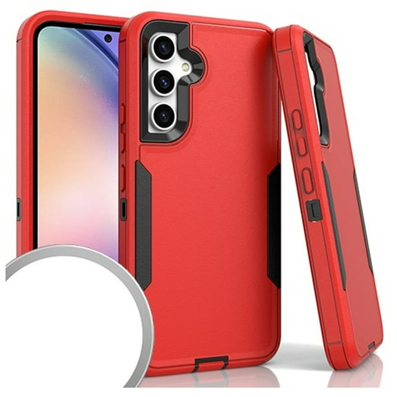 For Samsung Galaxy A54 5G S546VL A546U Tough Phone Cover Case - Red