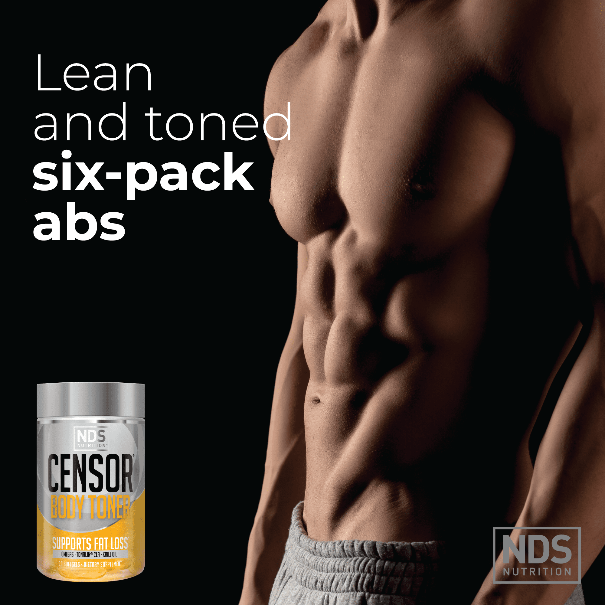 NDS Nutrition Censor - Fat Loss And Body Toner With CLA, 90 Softgels