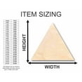 thumbnail image 2 of Unfinished Wood Triangle Shape - Craft - up to 46" DIY 10" / 1/8", 2 of 3