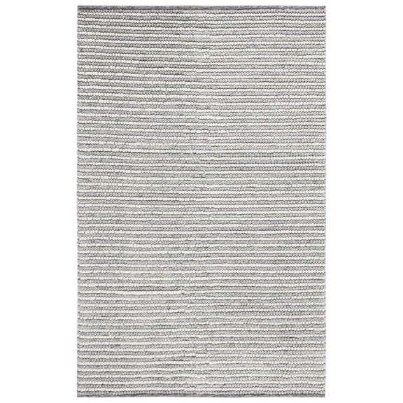 SAFAVIEH Martha Stewart Natura Striped Area Rug, Ivory/Grey, 5' x 8'