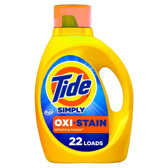 Tide Simply Oxi Boost Ultra Stain Release, Refreshing Breeze, 22 Loads, 31 fl oz