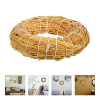 HOMEMAXS Rustic Natural Straw Wreath Base Grapevine Wreath for Crafts for DIY Holiday Wreaths and Seasonal Door Garland Decorations