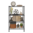 thumbnail image 2 of Tcbosik 4-Tier Metal Wire Shelving Unit, Adjustable Standing Storage Rack, Heavy Duty Metal Organizer for Kitchen, Pantry, Garage, Black, 2 of 9