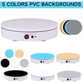 thumbnail image 4 of JAYEGT Motorized Rotating Display Stand，180Lbs Load，360 Degree Electric Rotating Turntable for Photography Products Display，Live Show,Remote Control +5 Colors Backgrounds(White / 8.66inch, 4 of 7