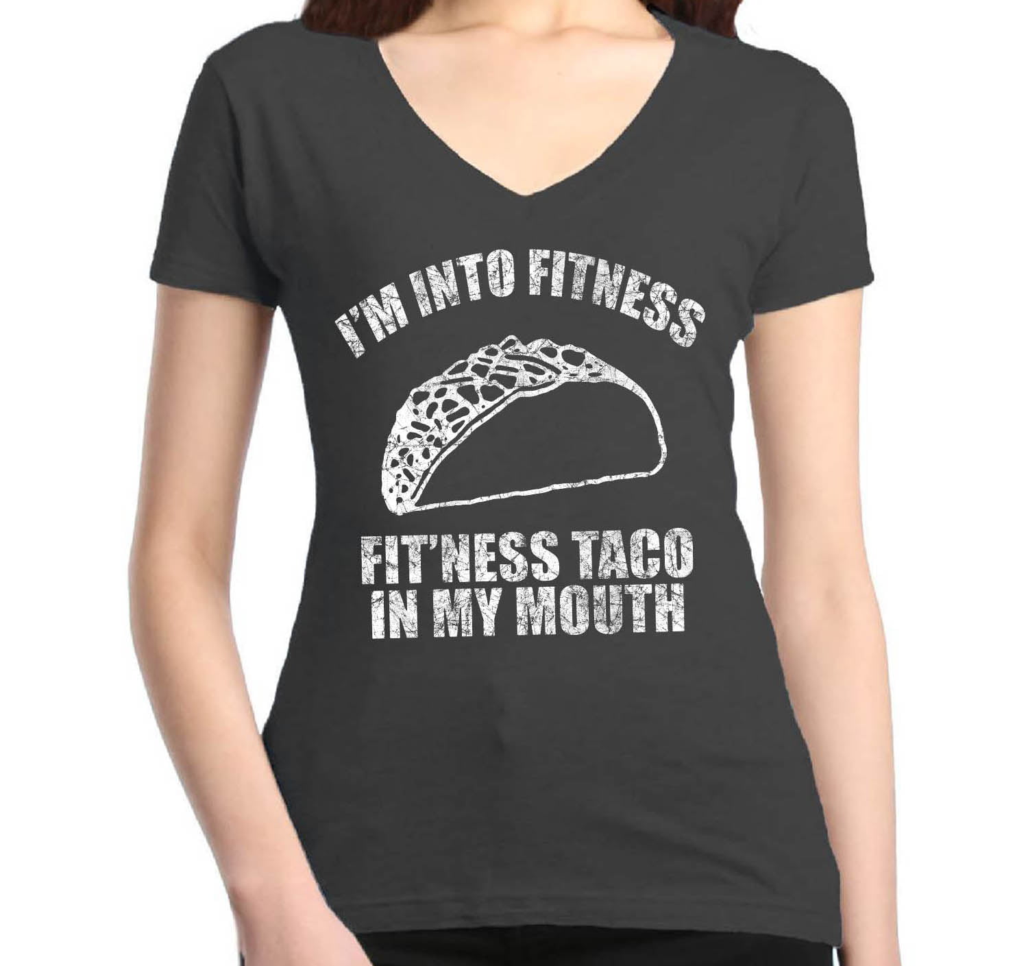 Fat Jokes Fit'ness Taco in my Mouth Funny Taco Lover Unisex Tank Top I'm into Fitness