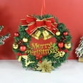 thumbnail image 2 of 30cm Christmas Wreath Xmas Door Garland Hanging Oranments Merry Christmas Decoration For Home 2024 New Year Navidad Door Pendant, 2 of 5