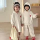 thumbnail image 3 of Ropa de primavera para hermana y hermano, conjunto con capucha para niños de 1 a 8 años, sudadera y pantalones, 2 uds., vestido informal con capucha para niñas, traje para chico, 3 of 6