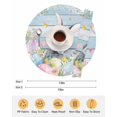 thumbnail image 6 of 13 Inch Round Placemats Set of 4, Easter Non Slip Heat Insulation PP Table Mats, Country Spring Bunny Eggs Botanicals Wooden Plank Washable Place Mats for Kitchen Dining Party Table Decor, 6 of 7