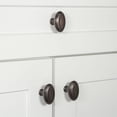 thumbnail image 3 of Grandeur 853601 Anneau 1-3/4" Solid Brass Classic Flat Oval Cabinet Knob - Grey, 3 of 7