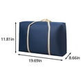 thumbnail image 3 of Extra Large Moving Bags with Strong Zippers & Carrying Handles,Storage Bag Multipurpose Duty Laundry Bag For Damp Proof Luggage Suitcase Clothes Comforters Furniture Blankets Cover Washable, 3 of 6