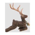 thumbnail image 2 of Allstate 6.5" Metallic Beaded Reindeer Christmas Ornament - Brown, 2 of 2