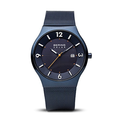 BERING Time | Mens Slim Watch 14440-393 | 40MM Case | Solar Collection | Stainless Steel Strap | Scratch-Resistant Sapphire Crystal | Minimalistic - D