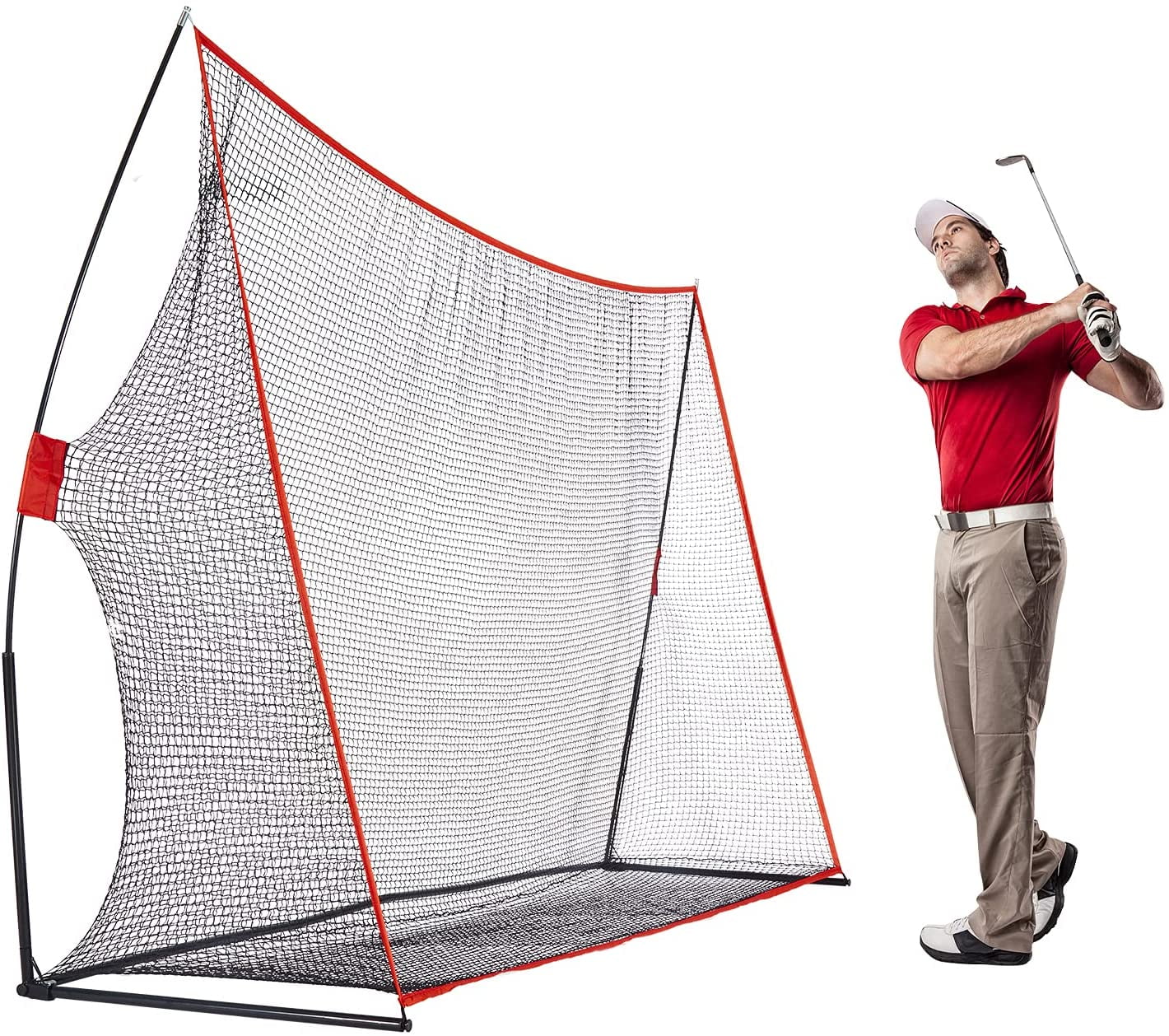 Kinbor 10' x 7' Portable Golf Practice Hitting Net with Hitting Mat  Carrying Bag - Walmart.com