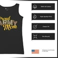 thumbnail image 6 of Proud Army Mom Women's Tank Top US Military Family Pride Veteran Patriotic Armed Forces Mother's Day Licensed, 6 of 7