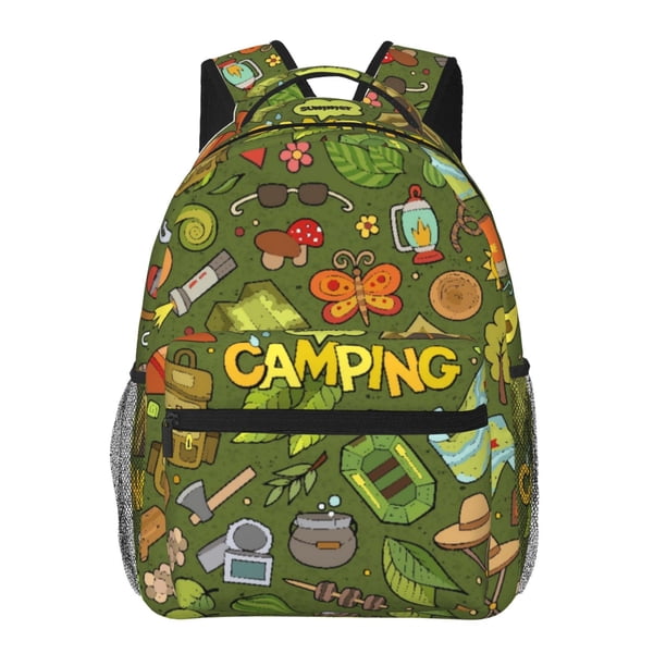Easygdp Camping 1 Mochila Ergonómica Versátil para Laptop - Múltiples Bolsillos, Correas Ajustables, Unisex para Escuela, Viajes y Actividades al Aire Libre-One Size