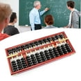 thumbnail image 6 of Traditional Wood Abacus 13-Digit Abacus Mathematical Calculation Tool 13-Column 7 Beads Abacus Calculator, 6 of 7