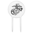 thumbnail image 1 of Acrylic Marine Corps USMC Black White Eagle Globe Anchor Logo Officially Licensed Cake Topper Party Decoration for Wedding Anniversary Birthday Graduation, 1 of 7