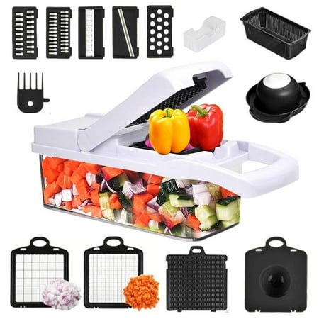 

15 in 1 Multifunctional Vegetable Chopper Durable Vegetable Slicer Garlic Chopper Onion Potato Grater Vegetable Cutting Machine Summer Kitchen Accessories