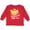 Red, variant on Inktastic I'm a Bananas for You with Cute Banana and Hearts Boys or Girls Long Sleeve Toddler T-Shirt