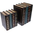 thumbnail image 1 of FFIY Faux Book Boxes Modern Book: Decorative Book Display Bookshelf Decoration Antique Books for Coffee Bar Bookshelf Study Room Library Cafe Table 2pcs, 1 of 9
