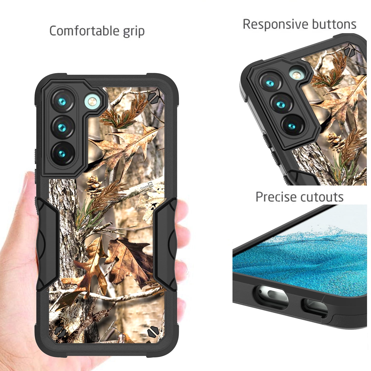  Beyond Cell Tri-Shield Phone Case with Kickstand Compatible  with Samsung Galaxy S22 Plus Military Grade Drop Tested Rugged High Impact  Full Body Shockproof Protection American Born Mexican Roots : Cell Phones