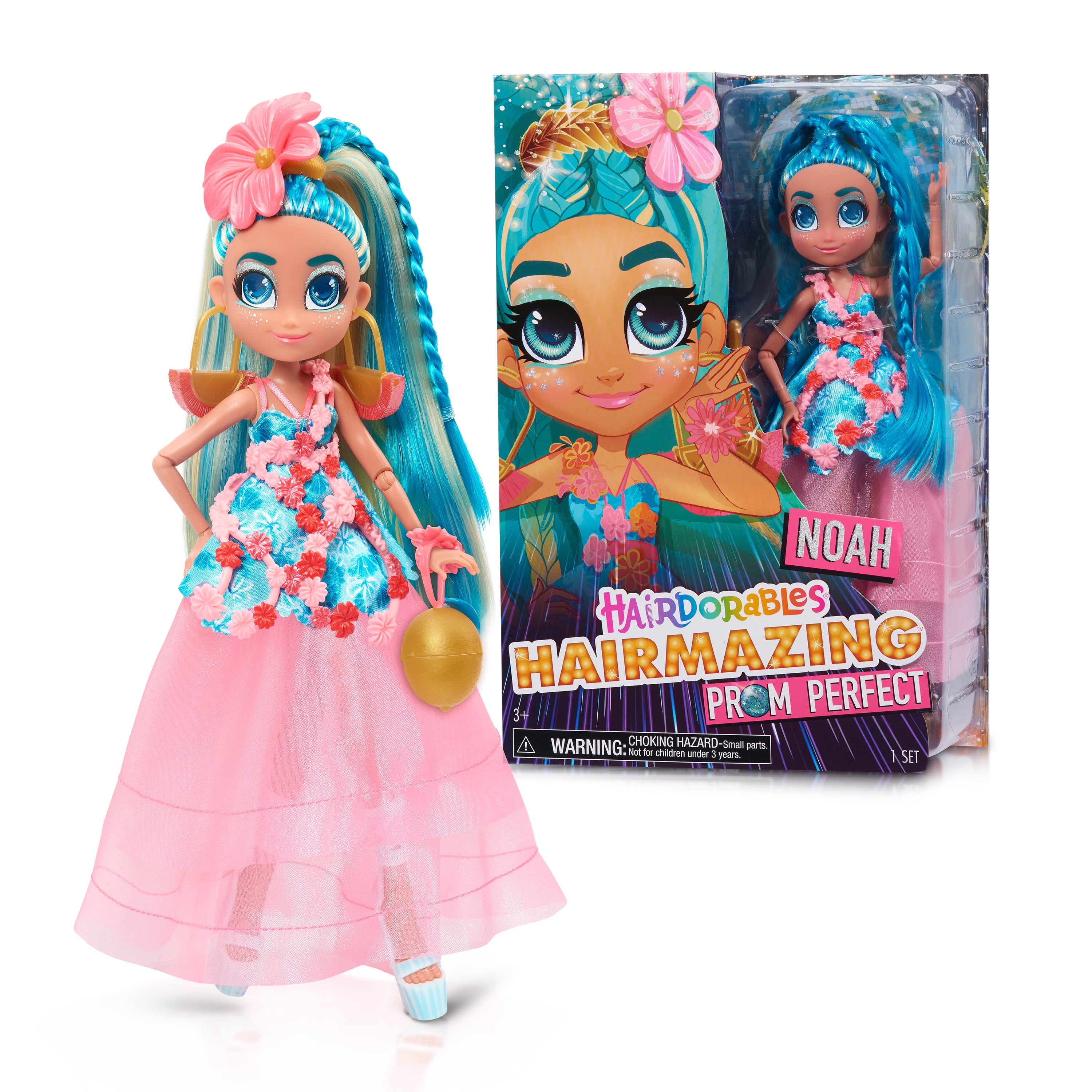 NEW hairdorables hairmazing grazing Noah Dee Dee Doll hairdudeables Boxed 
