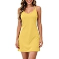 thumbnail image 3 of Nightgowns for women Zaewscy Women's Casual Summer Short-style Nightgown For Home Use Yellow XXL, 3 of 8