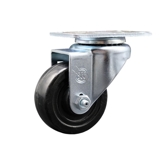 3 Inch Hard Rubber Wheel Swivel Top Plate Caster Service Caster Brand