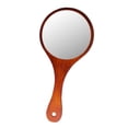thumbnail image 1 of 2x Espejo cosmético portátil con de , espejo de toca de mano con orificio para colgar para doméstico de maquillaje Yinane  Espejo de mano de madera, 1 of 8
