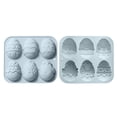 thumbnail image 1 of zhangmingg 3D Easter Egg Silicone Rabbit Chocolate Baking Tray Non-Stick Cavity Dessert Cake Tool Kit, 1 of 6