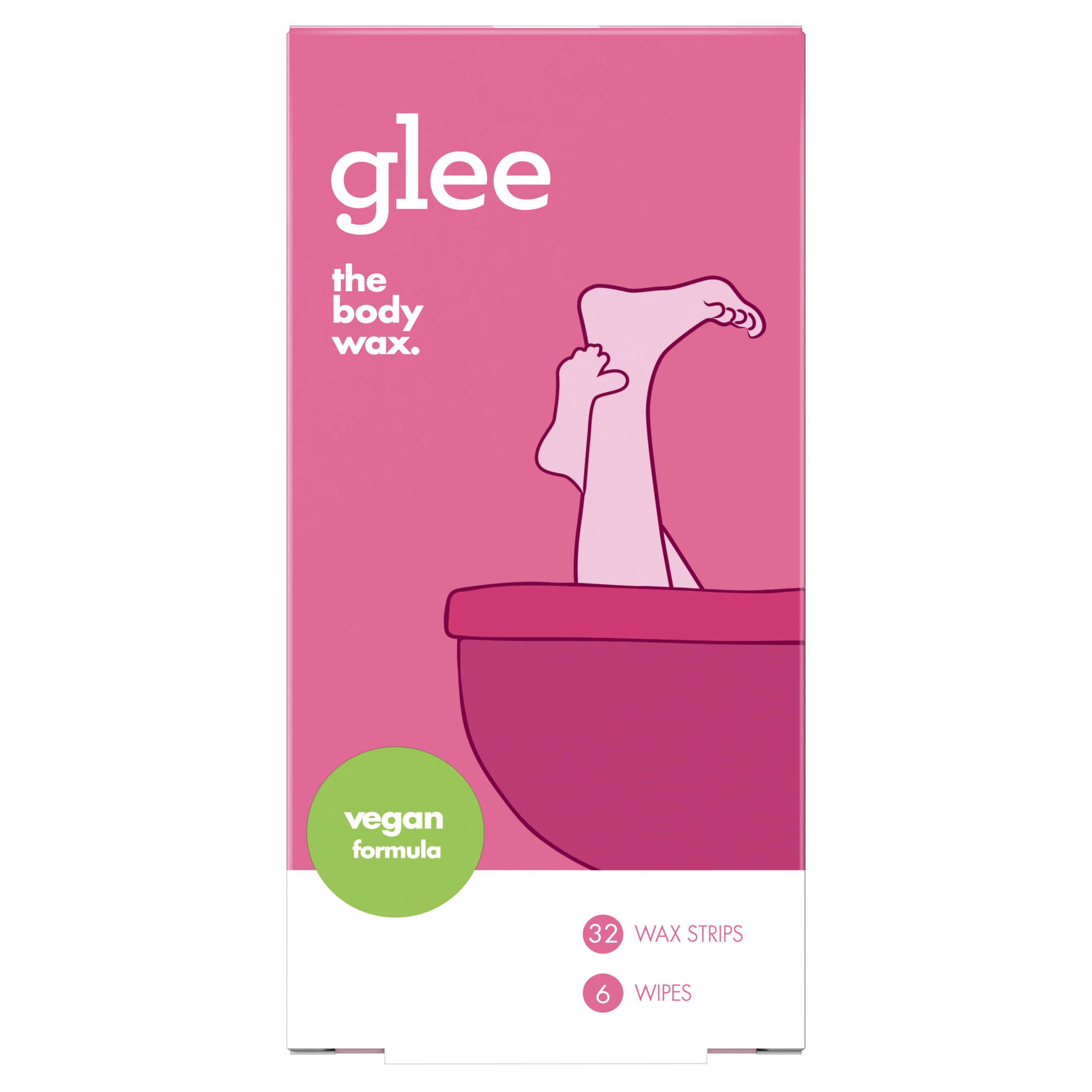 Glee Body Wax Hair Removal Strips for Women, Raspberry Scent, 32 Ct - image 3 of 9
