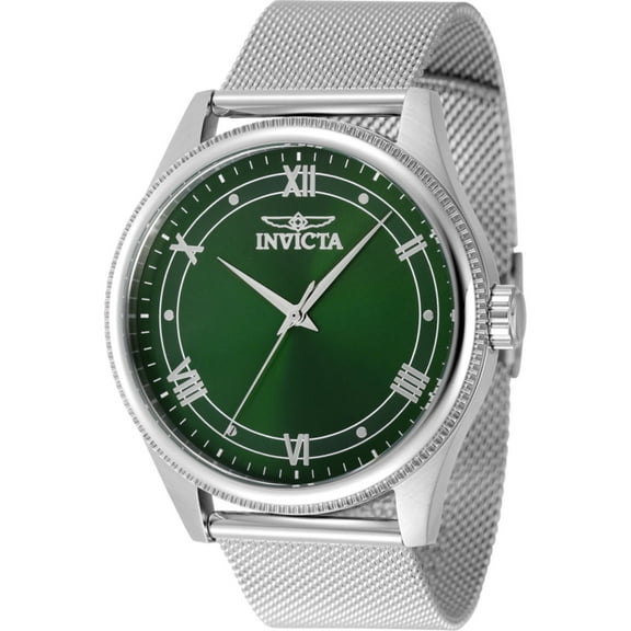 Invicta 48482 Men's Celestial Green Dial Mesh Bracelet Watch