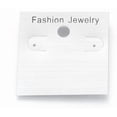 thumbnail image 1 of 50 tarjetas de exhibición de aretes de plástico con forma rectangular, tamaño: 51 mm x 49 mm, diseño geométrico, organizador de joyas, expositor de aretes., 1 of 2