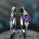 thumbnail image 2 of Anillo de moda con circonitas para mujer, anillo de dos piezas con microesmeralda, joyería, 2 of 6