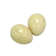 DOBANI Egg Shakers, Wooden Pair Natural