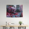 thumbnail image 2 of Kdxio Gothic Red Skull Cemetery Wall Hanging Tapestries Banner For Bedroom College Dorm Home Living Room Party Decor 29X37 In, 2 of 8